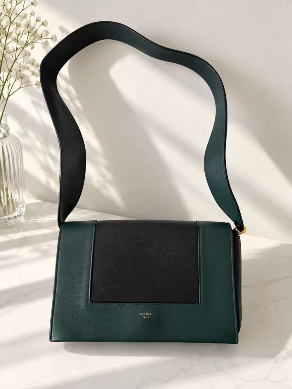 Celine Frame - black and green
